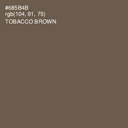 #685B4B - Tobacco Brown Color Image